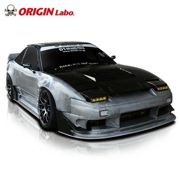 ORIGIN Labo. 風神用 カーボン製 フロントカナード セット 180SX RPS13  