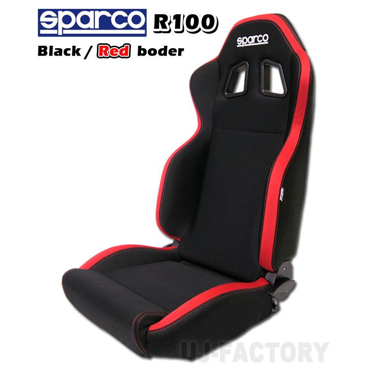 sparco スパルコ セミバケットシート R100J レッド ブラック sparco スパルコ セミバケットシート R100J レッド ブラック