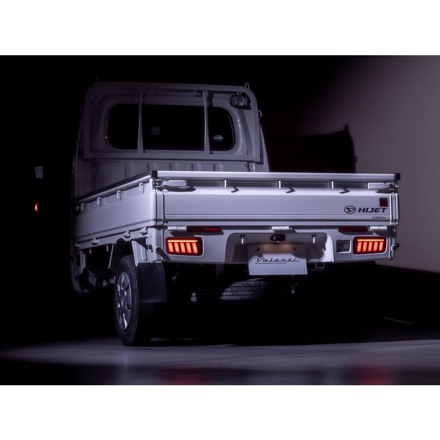 Valenti ジュエル LEDテールランプ ULTRA ハイゼット トラック S500/S510 前期 2014.9〜2021.11 レッドレンズ/ブラック TD50HJU-RG-1｜uj-factory｜09
