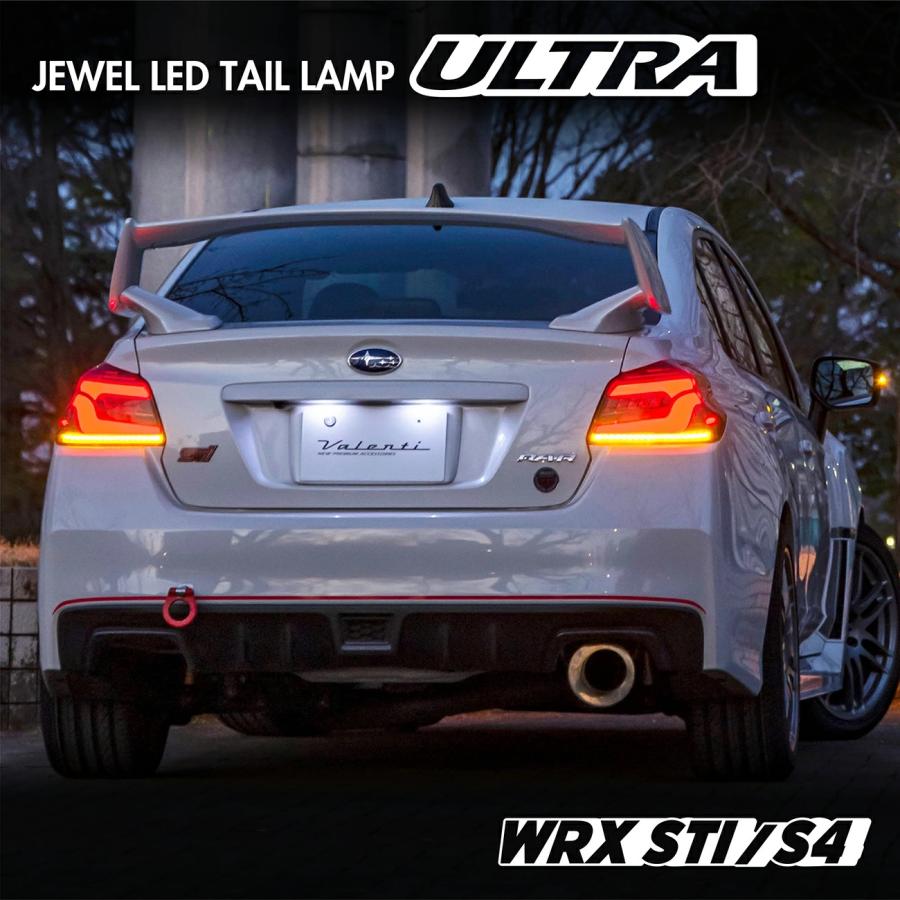 Valenti ジュエル LEDテールランプ ULTRA スバル WRX S4 VAG (2014/8〜2020/7) レッドレンズ/グロスブラック TSWRXU-RG-1｜uj-factory｜02