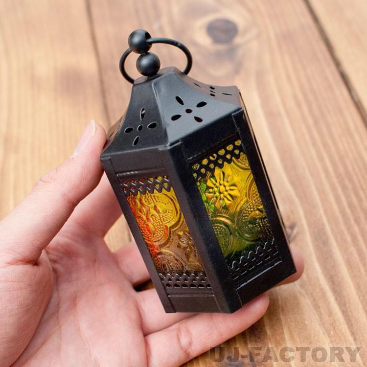 スタンド型 LEDキャンドルランタン♪ ロウソク風キャンドル付き 小型で