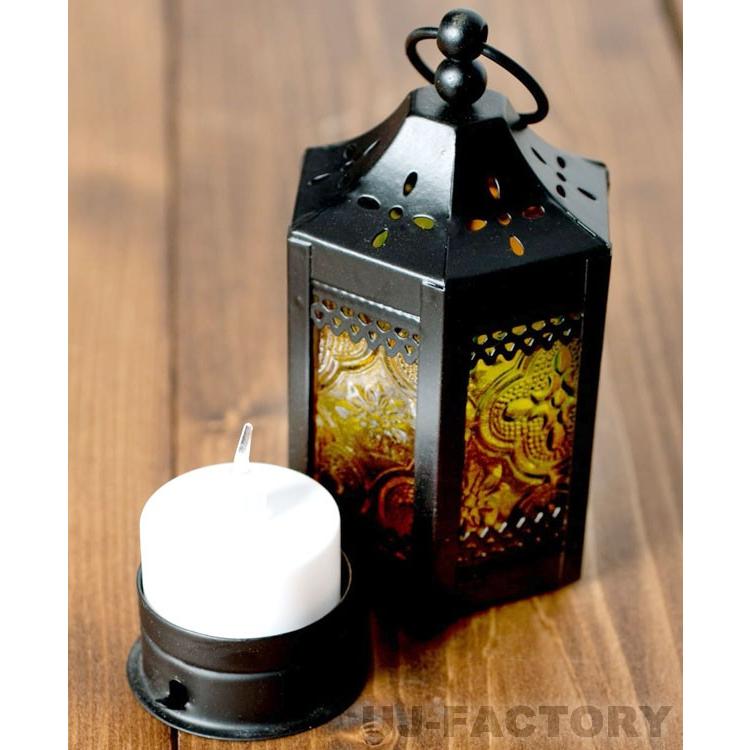 スタンド型 LEDキャンドルランタン♪ ロウソク風キャンドル付き 小型で