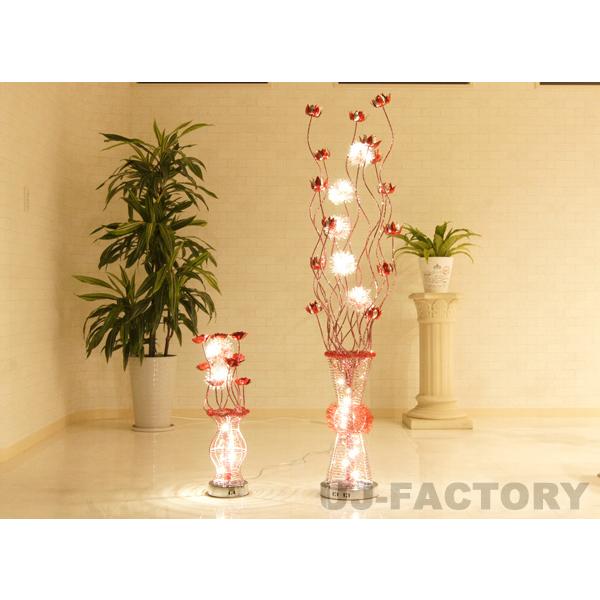 ゴージャス LED フラワースタンド / レッド ◇ フロアスタンド＋