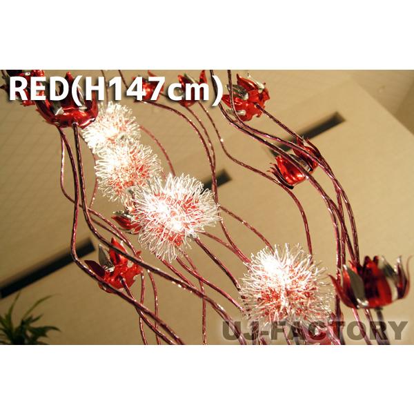 ゴージャス LED フラワースタンド / レッド ◇ フロアスタンド＋