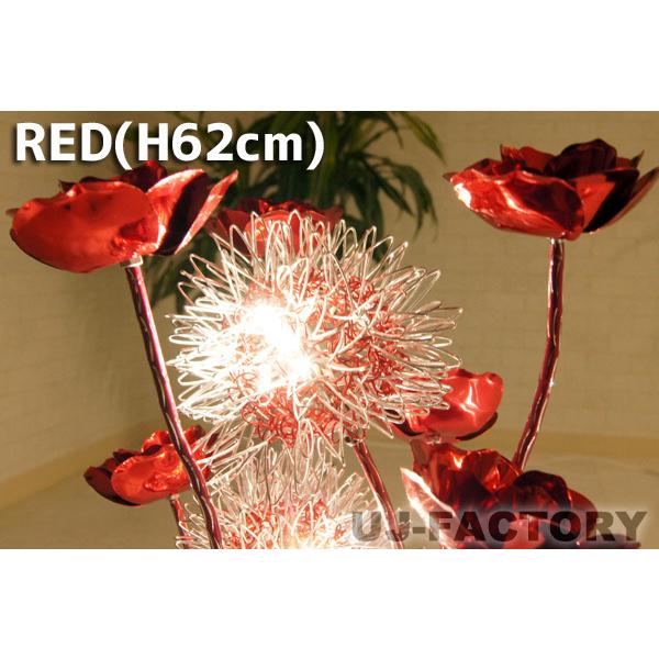 ゴージャス LED フラワースタンド / レッド ◇ フロアスタンド＋