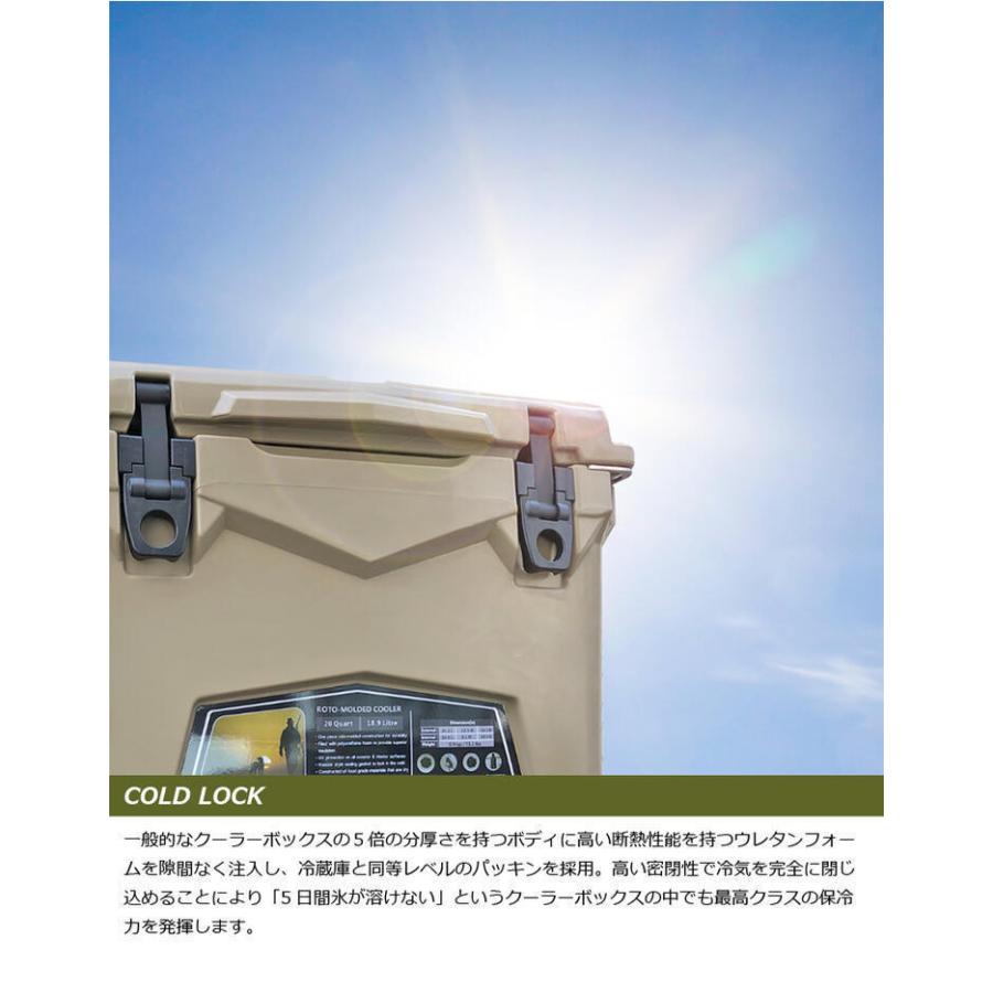 驚きの保冷力！ アイス エイジ (ICE AGE coolers) 容量45QT (42.6L) クーラーボックス 《チャコール》 キャンプ 冷蔵庫の代用に キュリアスの画像