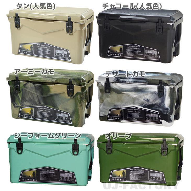 驚きの保冷力！ アイス エイジ (ICE AGE coolers) 容量45QT (42.6L) クーラーボックス 《チャコール》 キャンプ 冷蔵庫の代用に キュリアスの画像