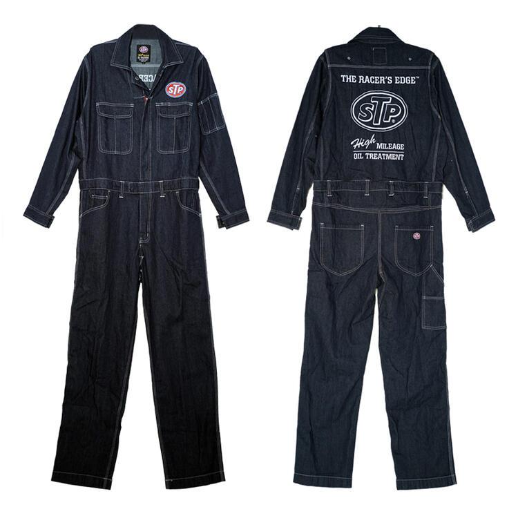 STP デニムオーバーオール STP/ワークウエア カバーオール デニム S〜5Lサイズ STP COVERALL