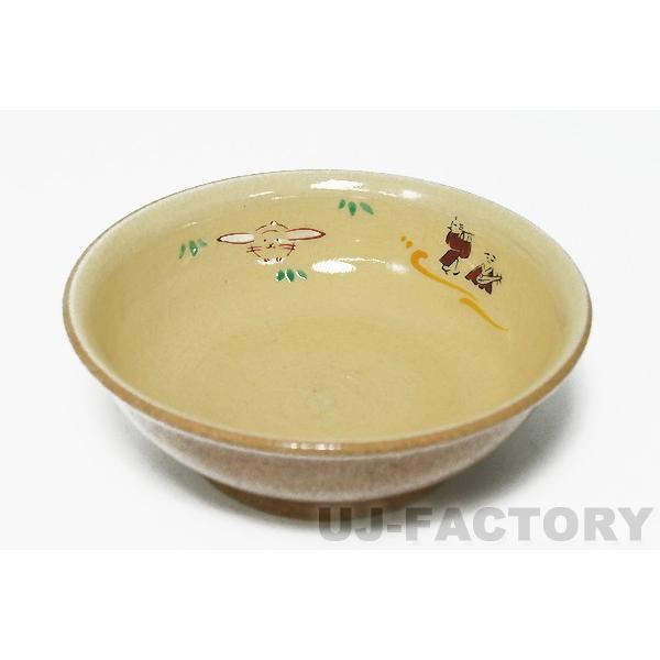 奈良 赤膚焼】 奈良絵粉引き豆皿（5個セット） 陶器 焼き物 茶器 茶碗