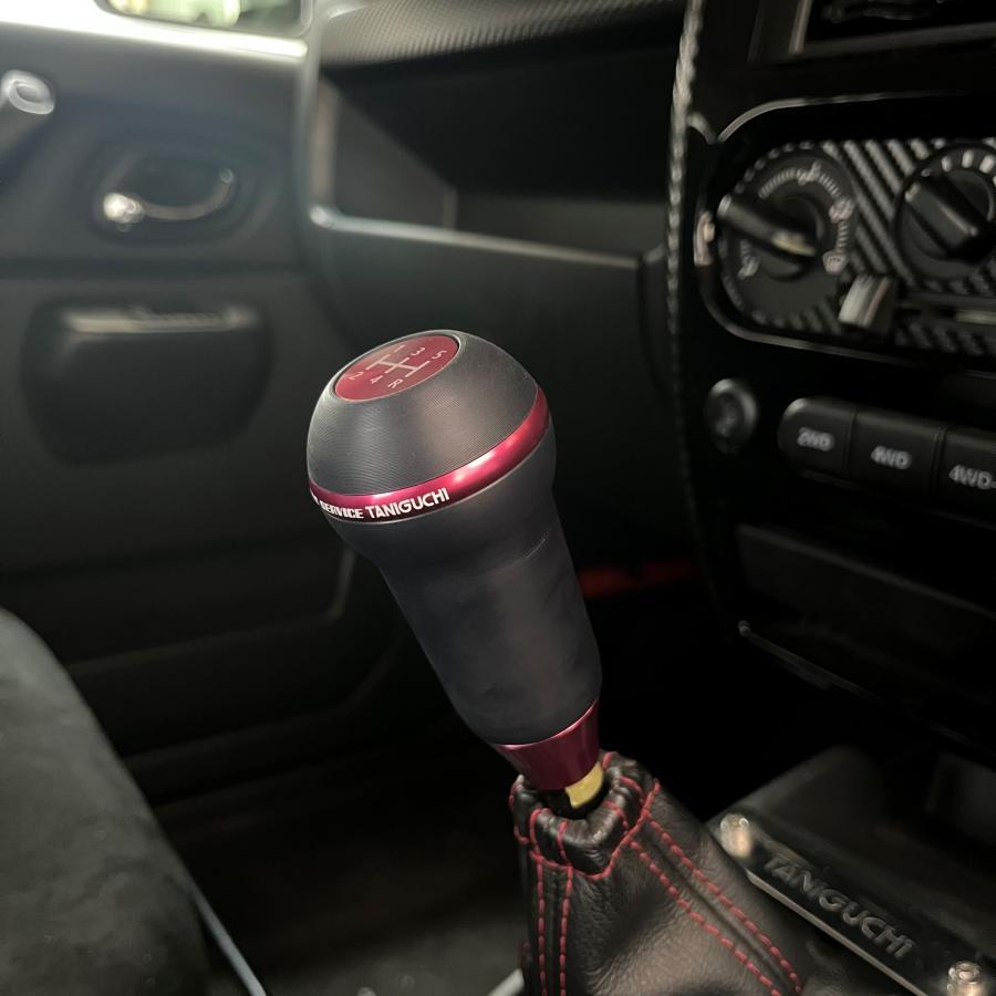 ORS タニグチ】☆ラウンドシフトノブ レッド ジムニー