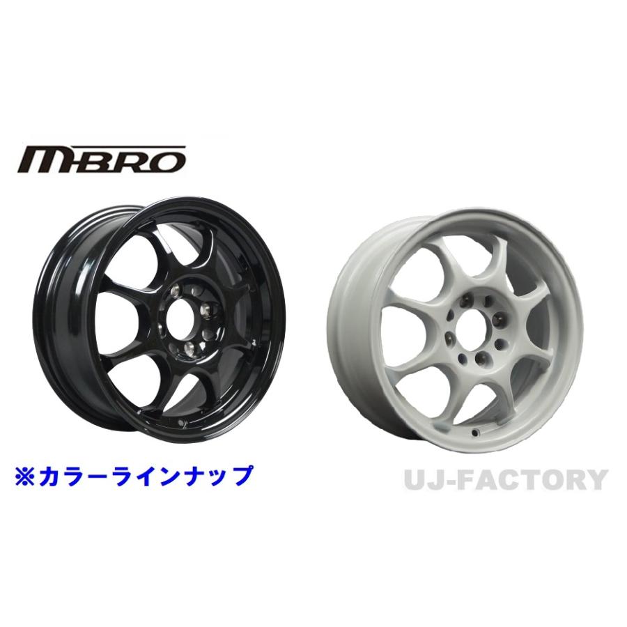 【送料無料！】MBRO Sports （エムブロ スポーツ） 14インチ 6.0J（6J×14インチ）+38 P.C.D100-4H★ホワイト 4本セットの画像
