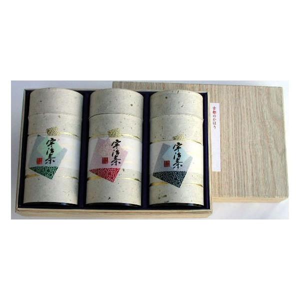 送料無料 宇治茶 高級 和染缶 3本 箱入 国内産 | 