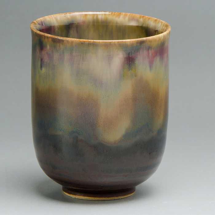 清水焼 京焼 湯呑 湯呑み茶碗 おしゃれ 湯のみ 湯呑 京都の高級 手作り 和食器 ゆのみ 来客用に 湯飲み 1客 紙箱入り 釉流彩 曙 Uju061 02 宇治茶と清水焼の宇治茶園 通販 Yahoo ショッピング