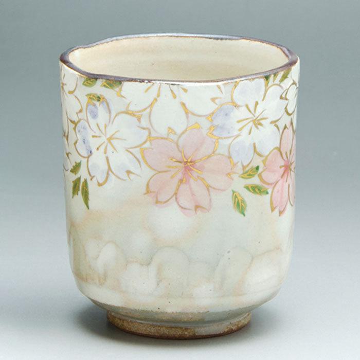 清水焼 京焼 湯呑 湯呑み茶碗 おしゃれ 湯のみ 湯呑 京都の高級 手作り 和食器 ゆのみ 来客用に 湯飲み 1客 紙箱入り 花あかり Ush032 01 宇治茶と清水焼の宇治茶園 通販 Yahoo ショッピング