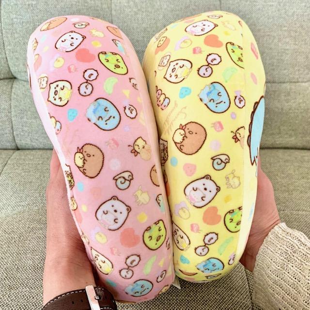 BABY*ハート型ロゴ入りクッション　ノベルティ　レア　未使用 ☆【1個】すみっコぐらし ハート型マチ付き もちもちクッション