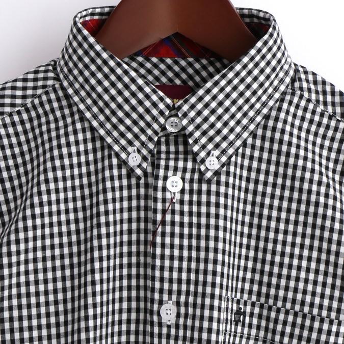 今日の超目玉 Merc メルクロンドン London モッズファッション メンズ 5色 長袖シャツ ギンガムチェック 長袖 カラー Red Blue 濃赤 Www Oroagri Eu