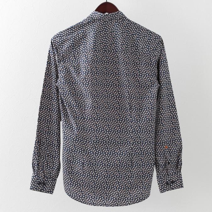メルクロンドン Merc London 長袖シャツ リーフプリント 2色 ネイビー オフホワイト モッズファッション メンズ クローゼスト 通販 Yahoo ショッピング