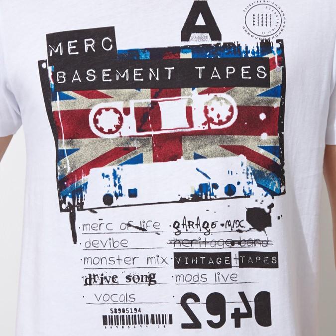 メルクロンドン Merc London Tシャツ レトロ カセットテープ W1 プレミアム 2色 メンズ｜ukclozest｜04