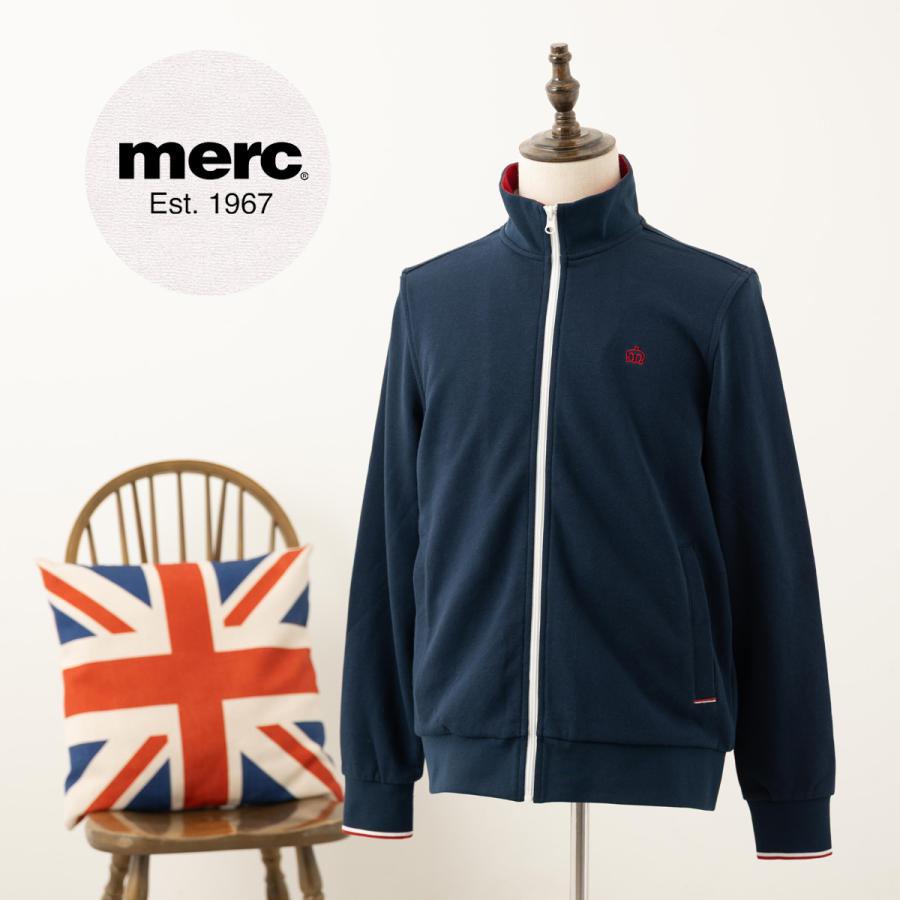 DANSKIN ギャザードライニングジャケット ライナー付 ネイビー M merc（メルク） メルクロンドン メンズ トラックトップ ジャージ Merc