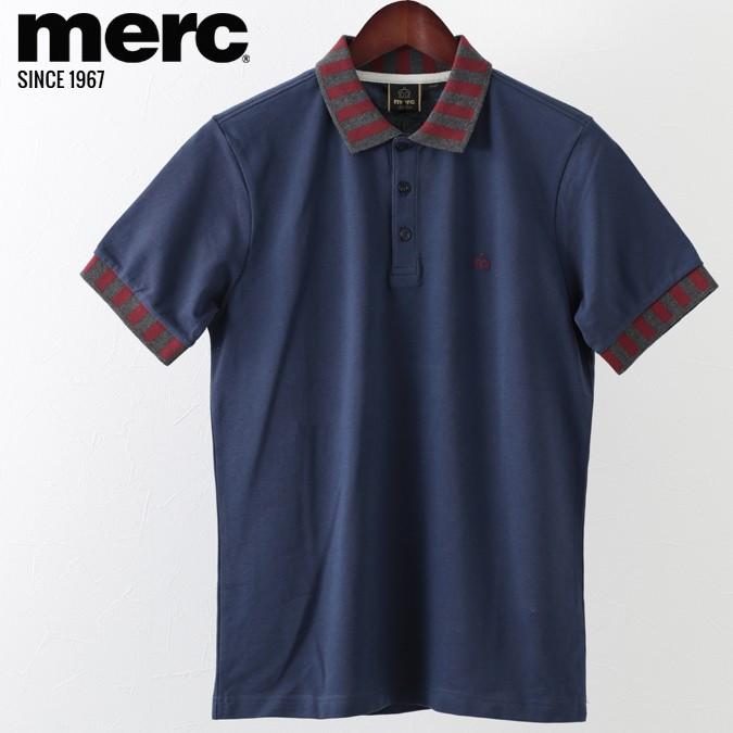 メルクロンドン Merc London ポロシャツ ポロ ストライプカラー W1 プレミアム ネイビー メンズ navy クローゼスト 通販 Yahoo ショッピング