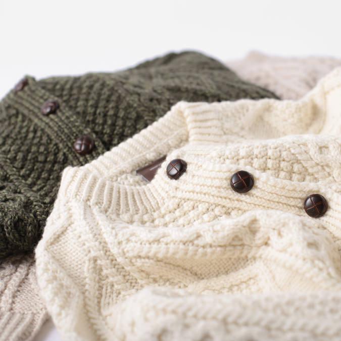 ARAN WOOLLEN MILLS アラン ウーレンミルズ メリノウール Vネック