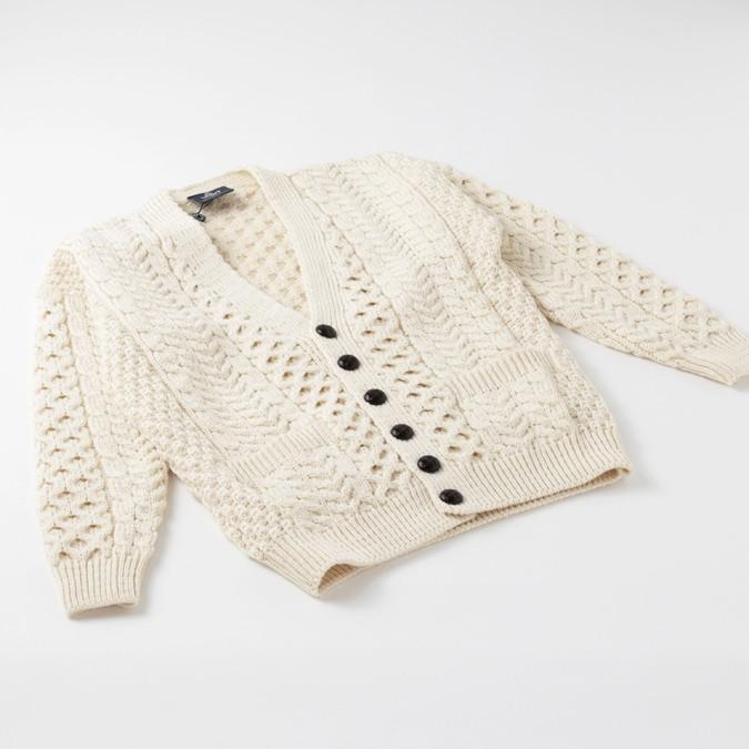 ARAN WOOLLEN MILLS アラン ウーレンミルズ メリノウール Vネック