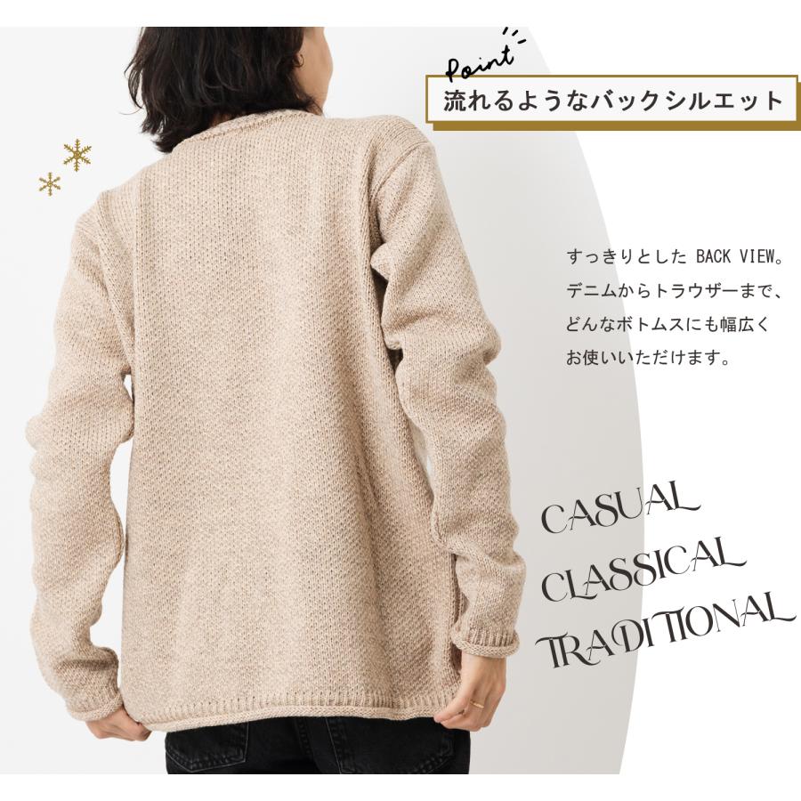 ARAN WOOLLEN MILLS アラン ウーレンミルズ メリノウール ロールネック