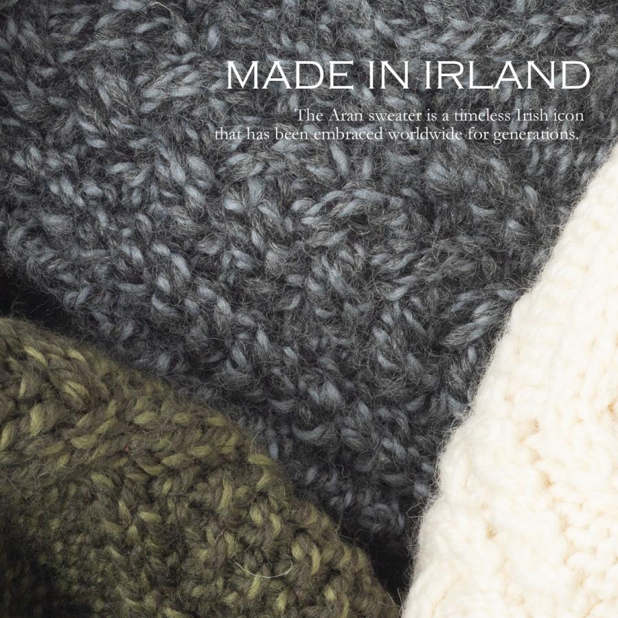 ARAN WOOLLEN MILLS マフラー 手編み アラン ウーレンミルズ メリノ 