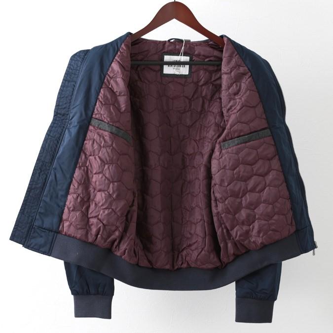 Ben Sherman（ベンシャーマン） ボンバージャケット サテンバッジ ダークネイビー キルティング メンズ プレゼント ギフト ...
