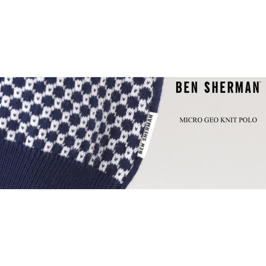 ベンシャーマン Ben Sherman ポロシャツ ポロ ニット マイクロジオ 2色 グレー ネイビー メンズ｜ukclozest｜04