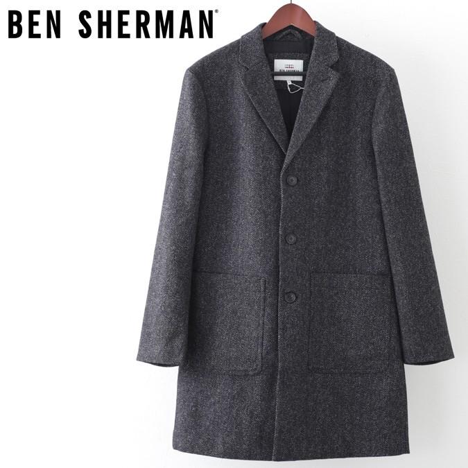 Ben Sherman ベンシャーマン メンズ オーバーコート ウール ヘリンボーン コーヒー チェスターコート Bencoffee クローゼスト 通販 Yahoo ショッピング