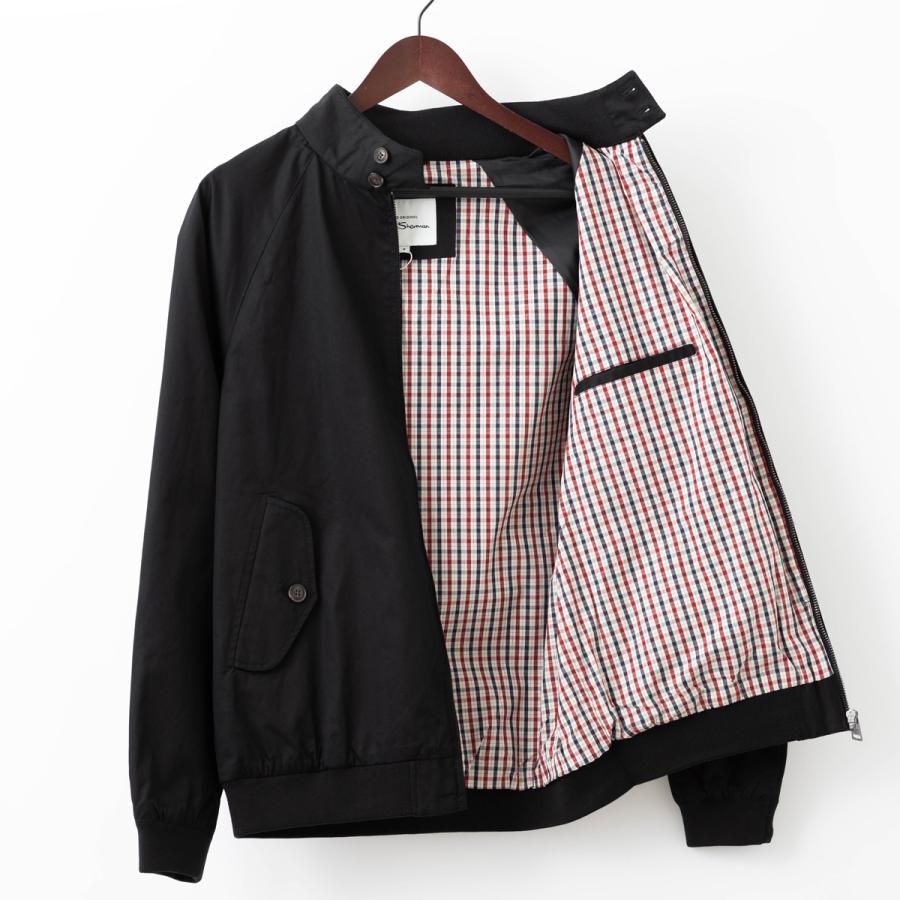 Ben Sherman ハリントンジャケット ブラック ボルドー ダーク Ben Sherman ハリントンジャケット ブラック ボルドー ダーク