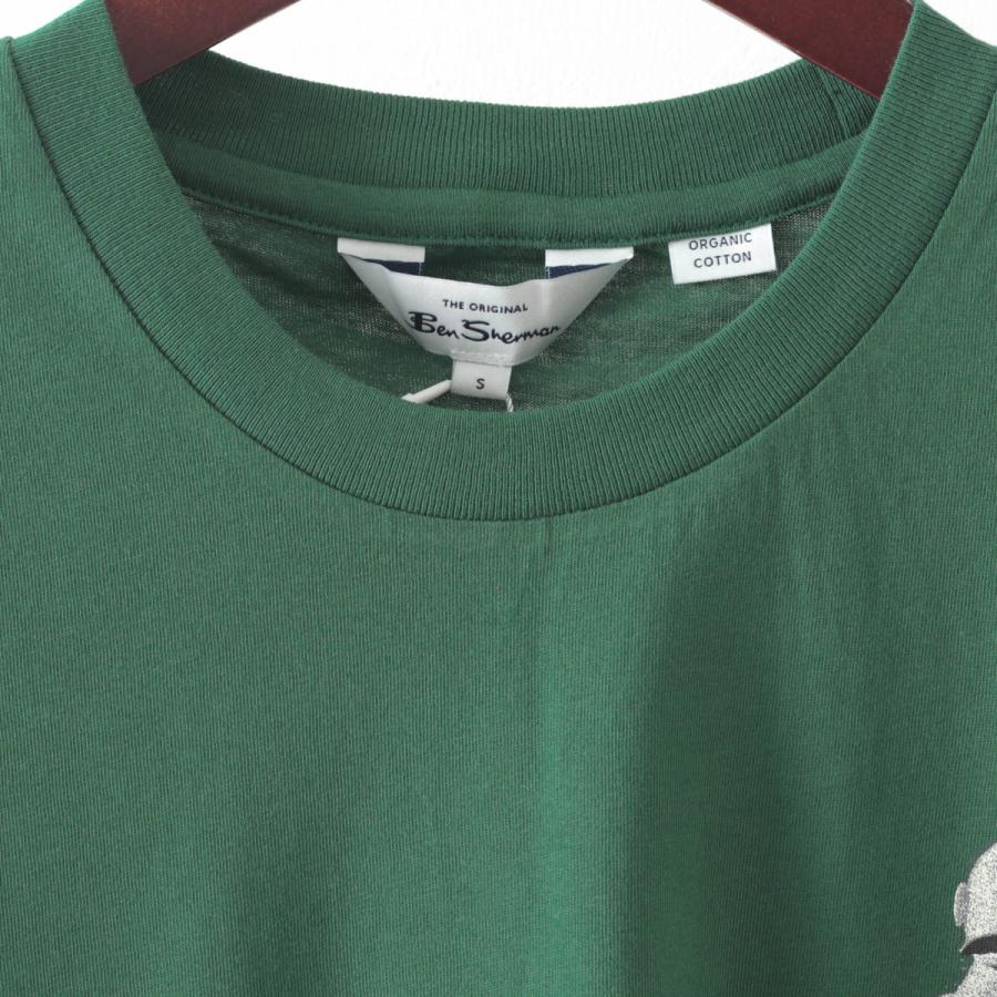 Ben Sherman ベンシャーマン メンズ Tシャツ ドゥードゥルプリント 2色 グリーン ホワイト オーガニックコットン ターゲットマーク 半袖 レギュラーフィット｜ukclozest｜11