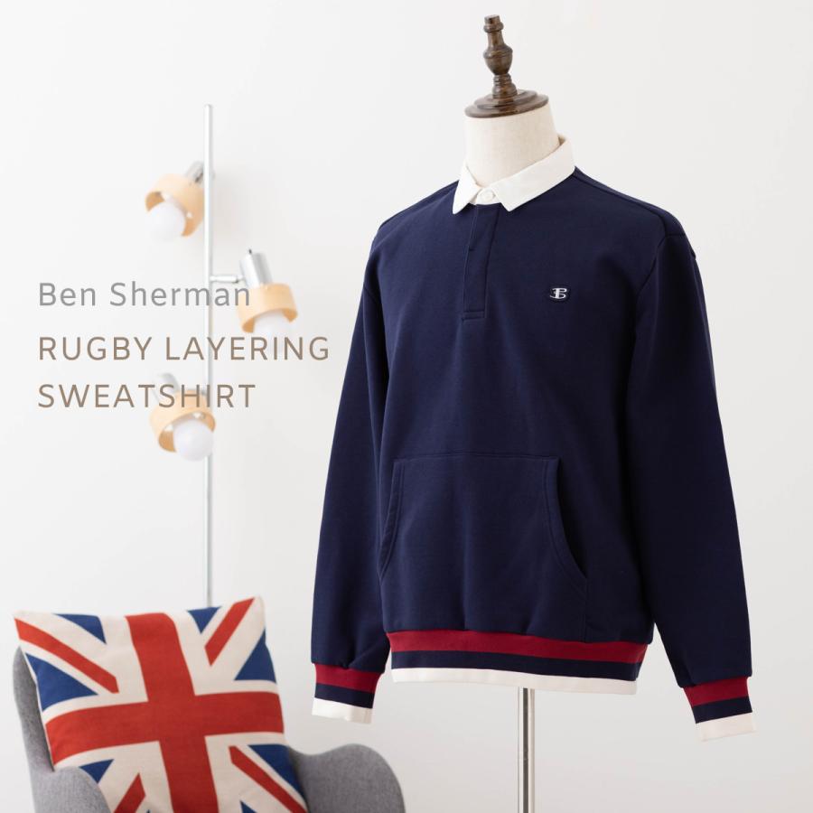 Ben Sherman（ベンシャーマン） ラグビーポロトレーナー スウェット