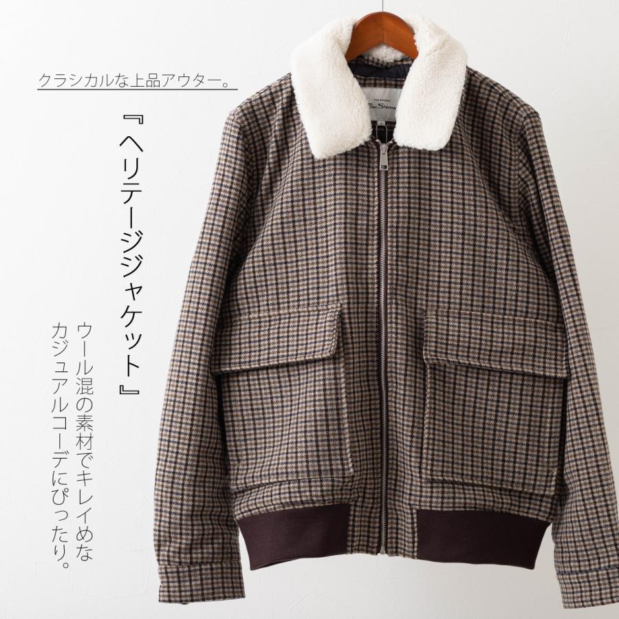 Per Pes 短丈スウィングトップ　ハリントンジャケット　チェック柄　ウール 01010127-2.jpg