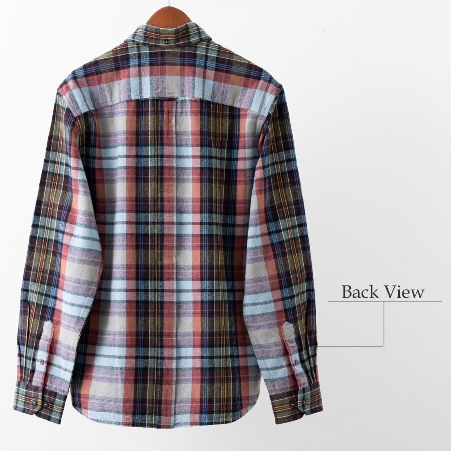 Ben Sherman（ベンシャーマン） 長袖シャツ ブラッシュドマルチカラー