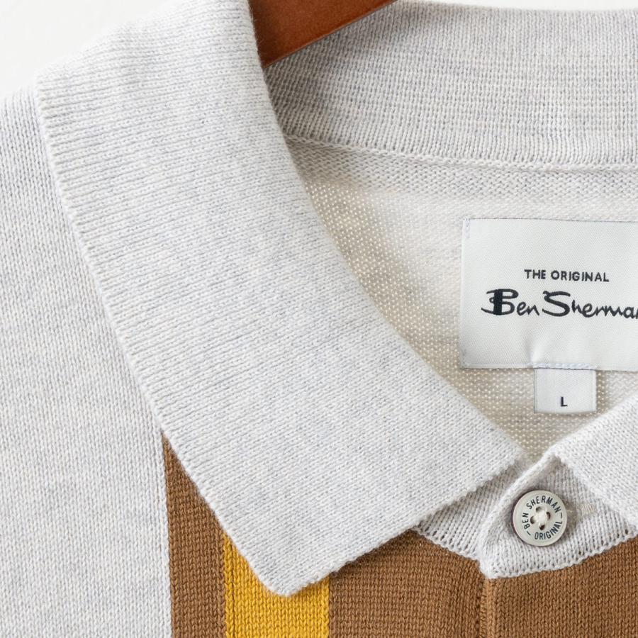 Ben Sherman（ベンシャーマン） 半袖ポロシャツ バーティカル 