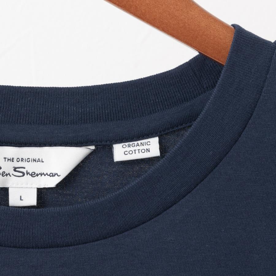 Ben Sherman ベンシャーマン コア ストライプ Tシャツ 半袖  オーガニックコットン シンプル ターゲットマーク レギュラーフィット クルーネック  ユニセックス｜ukclozest｜09