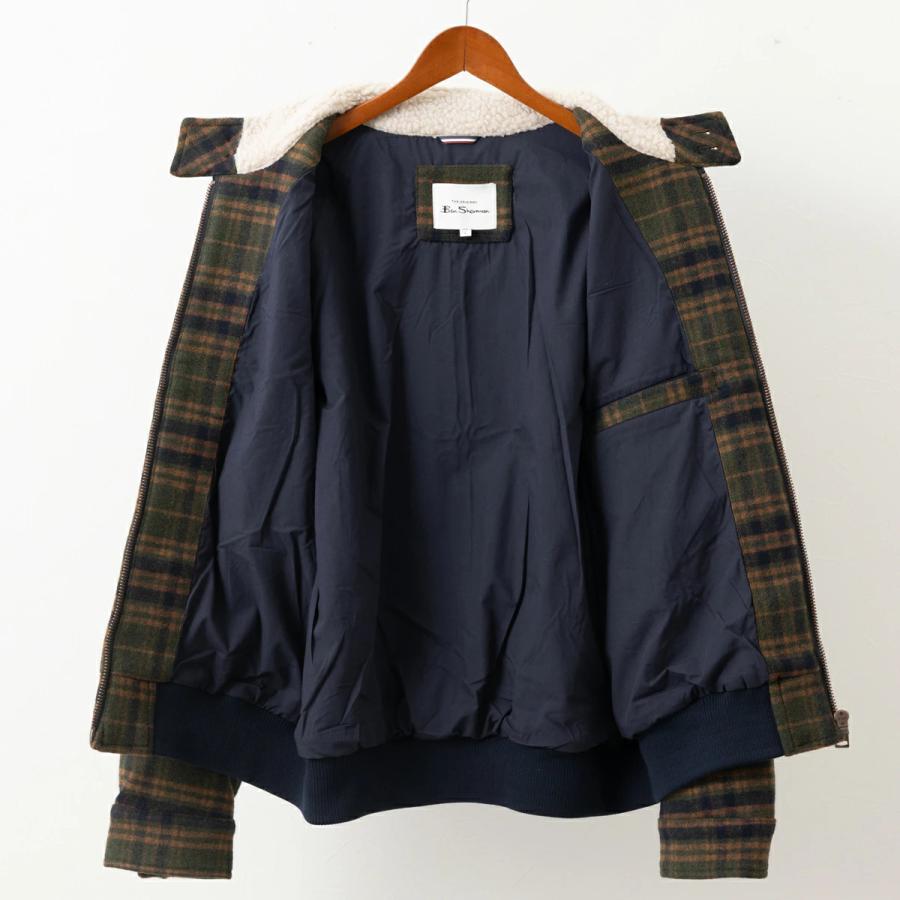 Ben Sherman（ベンシャーマン） ハリントンジャケット ウールチェック 