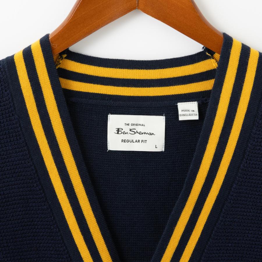 Ben Sherman（ベンシャーマン） 長袖ニット Vネックカーディガン 