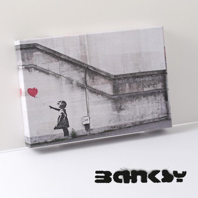 BANKSY CANVAS ART バンクシー キャンバスアート スモール 30cm