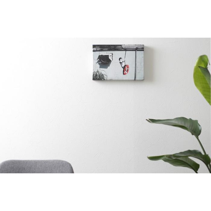 BANKSY CANVAS ART バンクシー キャンバスアート スモール 30cm × 21cm
