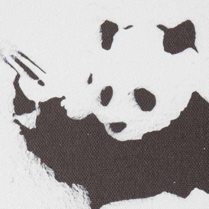 BANKSY CANVAS ART SMALL キャンバス アートパネル ポスター スモール  "Panda With Guns" 31.5cm × 21cm｜ukclozest｜03