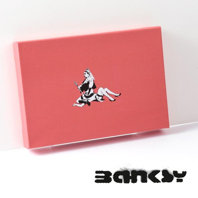BANKSY CANVAS ART バンクシー キャンバスアート スモール 30cm × 21cm