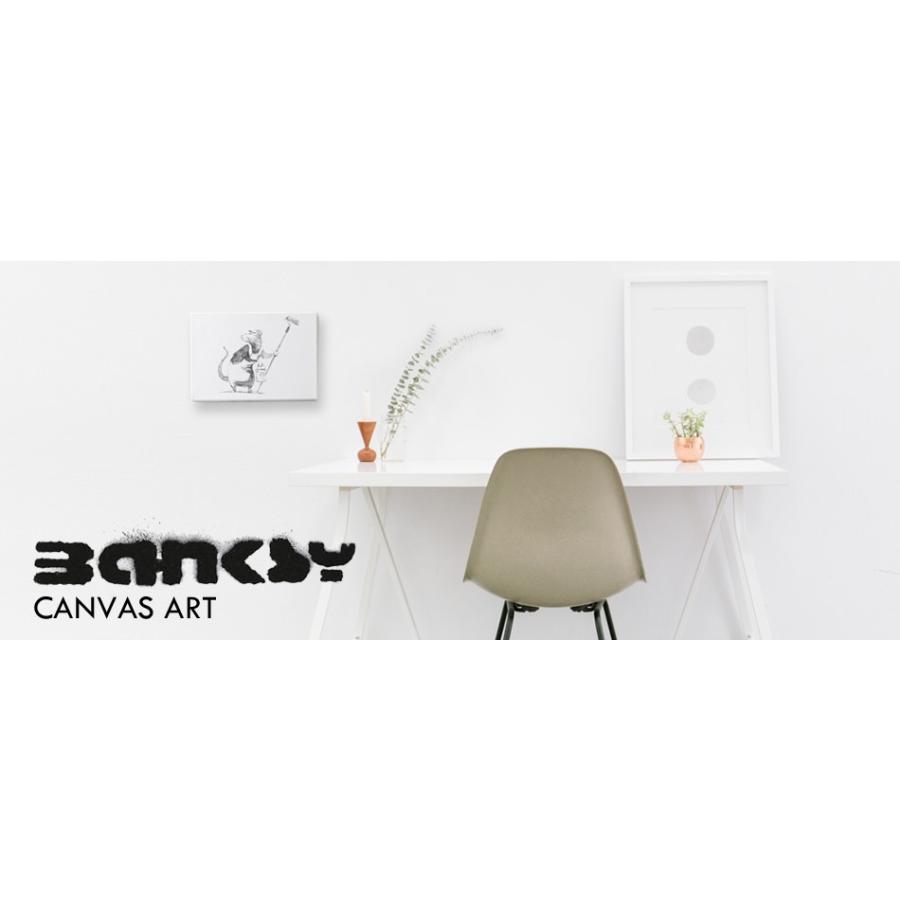 BANKSY CANVAS ART バンクシー キャンバスアート スモール 30cm × 21cm
