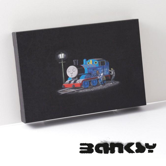 BANKSY CANVAS ART バンクシー キャンバスアート スモール 30cm × 21cm