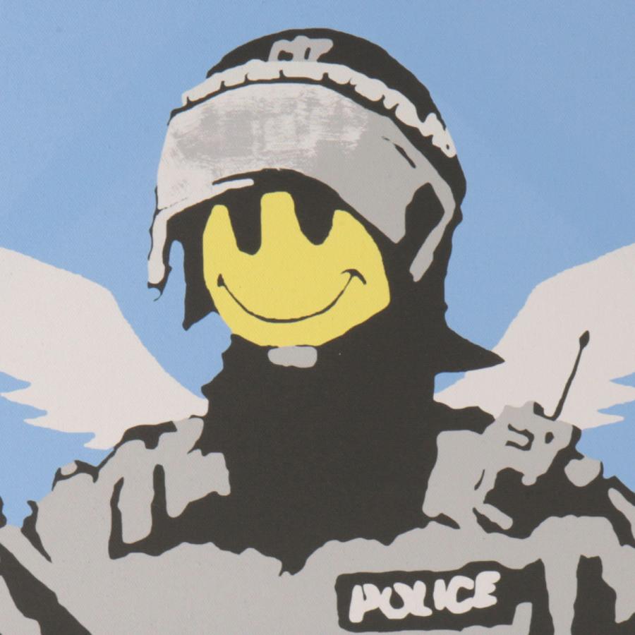 BANKSY CANVAS ART キャンバスアートファブリックパネル 