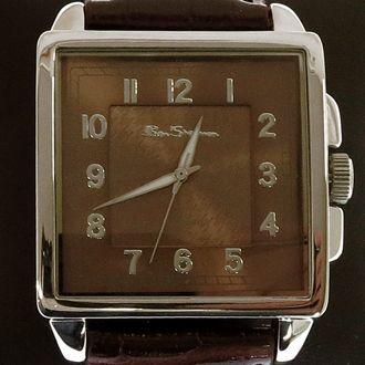 ベンシャーマン Ben Sherman スクエア ドッグトゥース ライトブラウン