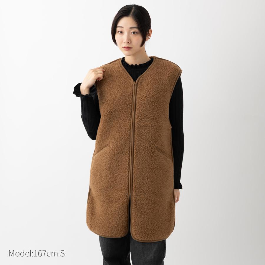 COLD BREATHER ロングウールベスト Mサイズ ブラウン COLD BREAKER（コールドブレーカー） コールドブレイカー 正規品