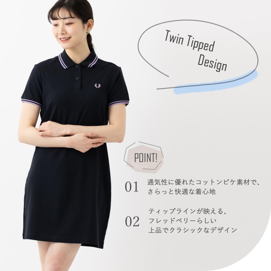 FRED PERRY（フレッドペリー） レディース ポロシャツ ワンピース 半袖